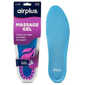 Airplus Super Gel Cushion Insole for Women’s Shoe Sizes 5-11 – All-Day Comfort, Shock Absorption, Gel Zones, Full-Length Footbed, Trim-to-Fit for Casual, Athletic, Dress Shoes, and Work Boots