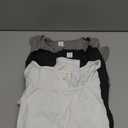 RoseSeek Girl's 3 Pack Long Sleeve Shirts Square Neck Slim Fit Ruched T Shirt Casual Basic Tees Fall Tops Multicolor 13Y