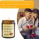 Fun Birthday Gifts for Boyfriend, Girlfriend Gifts, Husband Gifts Lavender Scented Candle Gifts with Gifts Box, Holiday Gifts, for Fiance, Crush