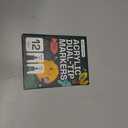 ARTISTRO 12 Acrylic Paint Markers - Paint Pens for Drawing, Brush + Fine Tips - For Fabric, Rock, Glass, Wood, DIY, Eggs - Art & Craft Supplies for Adults, Teens, Kids - Easter Basket Stuffers