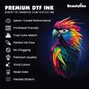 Beautyflex White DTF Ink 1000ML for DTF Printer Printhead L1800 ET-8550 P800 R1390 XP600 DX5 i3200, High Fluidity Compatible with DTF Heat Transfer Film Printers for T-Shirt Printing