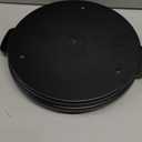 Microwave Splatter Cover for Food with Anti-scald Base Plate,Large Plastic & Silicone Vented Avoid Scalding Collapsible Guard Lid,Kitchen Essential Gadgets for Meal Prep-10.7 Inch (Black)