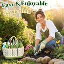 Gardening Tool Set, 9-Piece Heavy Duty with Durable Tote Bag, Ergonomic Rust-Resistant Garden Tools, Ideal Gardening Kit Gifts for Women, Gardener, Beginning Gardener