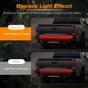 48 Inch Tailgate Light Bar, Aluminum Frame LED Tailgate Light Strip for Truck, Pickup,Trailer with Red Running Brake & Red Squential Turn Signal