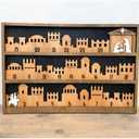 Nativity Scene Advent Calendar 2025-25 Days Movable Characters, Wooden Christmas Decorations & Ornaments, Religious Christian Gifts for Men Women