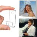 Vinyl Record Wall Mount, 36Pcs Clear Acrylic Album Record Holder Display for CDs, Vinyl, Card Collection in Home Office