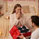 Women Lingerie Set Naughty Lace Bodysuit High Waisted Underwire Lingerie Babydoll With Garter Belt and Stockings (Black, XXXL)