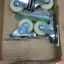 Garvee 55 gal Drum Dolly with Labor-Saving Handle,1200 LBS Capacity, Oil Drum Cart with Smooth-Rolling Wheels & Brake Wheels, Heavy Duty q235 Steel Barrel Drum Dollies for Garages Warehouse Workshop (Orange)