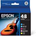 EPSON 48 Standard Capacity Color Combo Pack (T048920-S) Works with Stylus Photo R200, R220, R300, R300M, R340, RX500, RX600, RX620