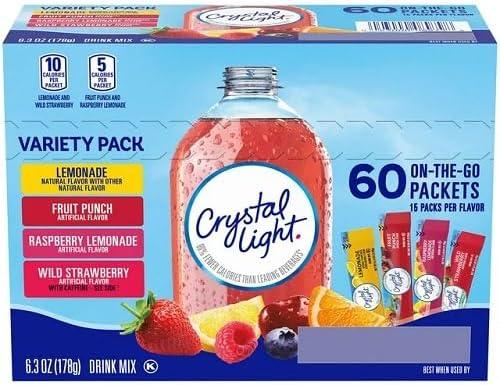 Crystal Light Sugar Free Lemonade (60 Count), BB Date: 03/11/27 Crystal Light Sugar Free Lemonade (60 Count), BB Date: 03/11/27