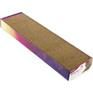 SmartyKat Super Scratcher Wide Corrugated Cat Scratcher for Cats & Kittens, Features Catnip Infusion Technology & Less Mess, Recycled Material, Brown (1-Pack)