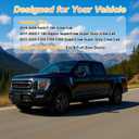 R-GEE Window Rain Guards Fit for 2015-2024 Ford F150 SuperCrew, 2017-2024 F-150 Raptor / F250 F350 F450 SuperCrew Super Duty Crew Cab, Window Vent Wind Deflectors Visors Shades, 4 Pieces