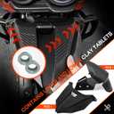 Mokuo Motorcycle Front Fender Modification Kit Set in PP Material Compatible with YAMAHA Zuma 125cc 2023