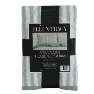 Ellen Tracy Standard 1 Quilted Sham 20x26 100%Polyester Green