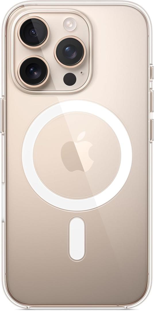 Apple iPhone 16 Pro Clear Case with MagSafe and Camera Control: Lightweight Phone Case, Wireless Charging Compatible, Smooth Glossy Finish
