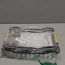 Sakugi Fruit Basket for Kitchen Counter - 2 Tier Detachable Fruit Vegetable Basket with Banana Hanger, Metal Countertop Fruit Stand with Wooden Handle, Black, 8.5" D x 12.4" W x 12.3" H