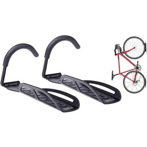 Dirza Bike Rack Garage Wall Mount Bike Hanger Bike Hooks Bike Storage Bicycle Vertical System for Garage Indoor Shed - Easily Hang/Detach - Holds up to 65 lb with Screws Black