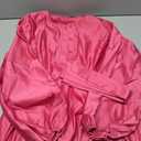 Women Satin Dress Casual Fashion Lantern Long Sleeve Belted Button A Line Long Dresses Flowy Maxi Dress M