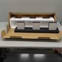 SineRise LED Modern Bathroom Vanity Light Fixtures (3-Light, 24-Inch, Dimmable), Matte Black Modern Acrylic Bathroom Wall Lighting Fixtures Over Mirror (Cool White 6000K)