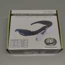 Magnifying Glass with Light, Rechargeable Magnifying Glasses 1.5X-5X Lenses, Magnify Glasses for Close Work with Carry Case, Magnifier Headset Headband Magnifier for Craft Hobby Cross Stitch (Black)