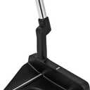 Mile High Life Golf Putter Right-Handed Matte Black with Aim Line & Grip, 35 inches, 3 degrees