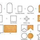 Gingerbread House Cookie Cutter Set - 3D Christmas Cookie Cutters - 10Pcs Gingerbread House Kit for Christmas, Halloween, Holiday, Winter (Gift Package)