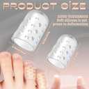 TrelaCo 70 Pcs Silicone Anti-Friction Toe Protector (20 Large + 50 Small) Breathable Silicone Toe Caps Soft Clear Gel Covers Protectors Guards for Women Men