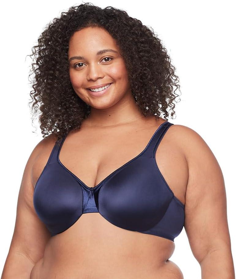 Warner's Women's Signature Support Cushioned Underwire for Support and Comfort Underwire Unlined Full-Coverage Bra 35002a (40DD, Evening Blue)