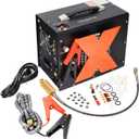 PCP Air Compressor, Auto-Shutdown Compressor, Dual Power Supply DC12V/AC 120V, 4500 PSI/30 MPa, Built-in Cooling Fan, High-Pressure Tank Compressor for PCP Air Rifles, Paintball, Diving Tanks