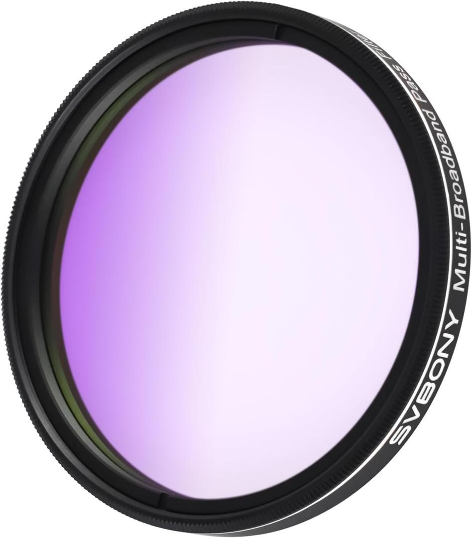 SVBONY SV260 Telescope Filter, 2'' Multi-bandpass Star Field Filter, 90% Light Transmittance, Cut-Off Depth OD4, Telescope Accessory for Reflection Nebula Galaxy Suburb Astrophotography