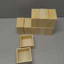 Bright Creations 10 Unfinished Small Wooden Boxes for Crafts with 1 Sanding Sponge (4 In, 11 Pieces) - Mini Wooden Crates - Mini Crates For Centerpieces