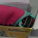 No Pull Dog Harness, No Chock Reflective Adjustable Soft Padded Pet Vest with Easy Control Handle, Easy Wearing with Stylish, Reinforced Knot, 2 Buckles (Small, Pink/Turquoise)