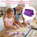 Fondant Letter Cutters, 40 Pcs Letter Cookie Cutters, Alphabet Cookie Cutters, Number Cookie Cutters, Stamp Tool Set Letter Cookie Cutters Tools for Sugarcraft, Gumpaste, Birthday Party(Large)