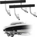 60" Boat Trailer Guide, 2PCS Rustproof Steel Trailer Guide ons, Trailer Guides with Carpet-Padded Boards, Mounting Parts Included, for Ski Boat, Fishing Boat, Sailboat Trailer