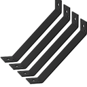 4 Pcs 11-1/8" x 1-1/2" Inside Mount 45-Degree Angle Bracket for Post Pergola Wooden Furniture Shelves Support