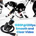 USB Camera 4K 12 Megapixels USB Webcam 1080P 120fps High Speed Golf Swing Cam with 3X Manual Optical Zoom Lens Close up PC Computer Plug and Play for Live Streaming Industrial Project Meeting