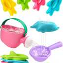 Fajiabao Baby Bath Toys for Kids Ages 1-3 Toddler Bath Toys Mold Free for 12+ Months Bathtub Beach Sand Pool Water Table Toys for 1 2 3 4 5 6 Years Old Girls Boys Gifts (6 PCS) Pack of 2