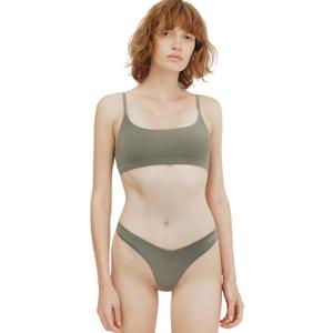 Organic Basics Women's Flex Scoop-Neck Cotton Bralette, Size Small