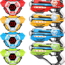 Laser Tag Guns Set of 4 Laser Tag Guns with Digital LED Score Display Vests,Gifts for Teens and Adults Boys & Girls,Adults and Family Fun,Gift for Kids Ages 8 9 10 11 12+Year Old Boy
