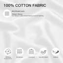 Deep Dream 100% Cotton Pillow Cases Standard Size Set of 2, 600 Thread Count Cotton Pillowcases Standard, White Pillow Cases Set of 2 with Envelop Closure, 20x26 Inches