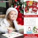 48 Pack Christmas Coloring Books for Kids Girls Boys, Xmas Holiday Party Favors Gifts Bulk Coloring Books, Xmas Stockings Goodie Bags Stuffer Filler Fun Holiday Party Supplies