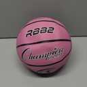 Champion Sports Rubber Basketballs  Durable Indoor & Outdoor Training & Recreational Game Balls, Multiple Sizes & Colors (Pink)