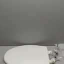 Bemis 7300SLEC Slow Close Toilet Seat, Easy Clean Hinges and Durable Plastic Seat, Made in USA, Elongated, White