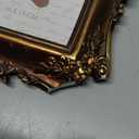 Sunlit Vintage Picture Frame 4x6 Inch, Luxury Antique Photo Frames with Glass Front, Photo Display, Tabletop Wall Hanging, Gift Ideas, Bronze Gold