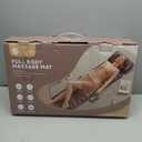 Massage Mat, Detachable Neck Massager, Full Body Vibration Heating, Massage Pad with 10 Vibrating Motors and 9 Speed Settings for Home Office Use, Gift for Men Women Parents Christmas,Black