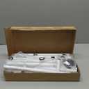 Buzowruil Metal Rolling Clothing Rack Adjustable Freestanding Garment Organizer with Wheels, Space-Saving Design for Home, Closet, Office, or Retail, White