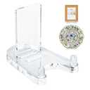 Acrylic Easel Display，Plate Stand for Display，Adjustable Clear Display Holder for 7" to 12" Platter, Book, Card, Frame, Picture, Artwork, Plaque ( Large-1pc 7"-12")
