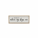 Home Is Where My Boys Are Wood Plaque Sign - 40 x15 Inch Rustic Wall Art for Living Room, Bedroom, Farmhouse Wall Decoration, Ready to Hang Family Decor