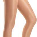 Yilanmy Shiny Pantyhose for Women Shimmer Tights Ultra Oil Glossy Stockings 70D Brown Dance Jazz Tights (Medium)