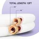 13 Ft Mini Split Line Set Air Conditioning Copper Tubing Pipe Extension 1/4" & 3/8" PE Thickened for AC and Heating 9000BTU
